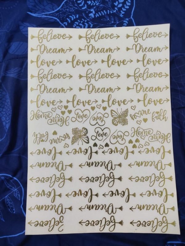 GOLDEN STICKER 9