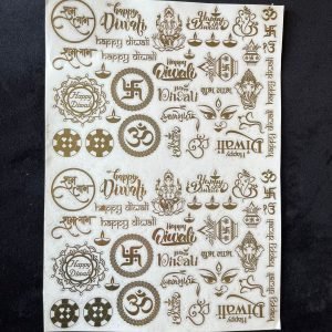 Diwali Metallic Sticker 3