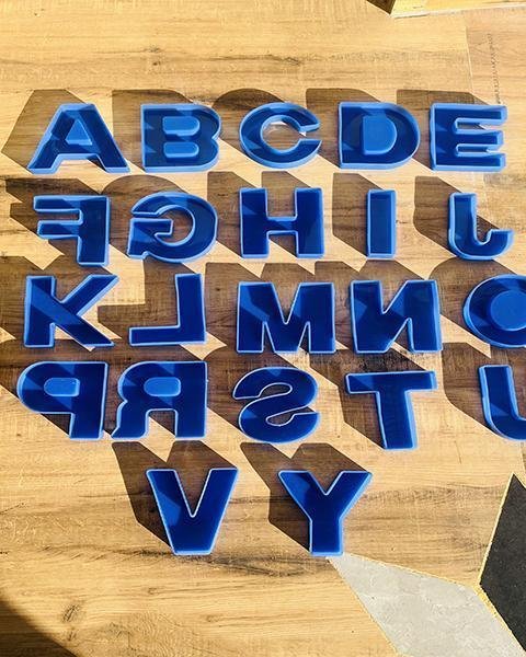 6" ALPHABET MOLD (Full Set)