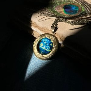 Photo Locket Pendant With chain(Bronze)
