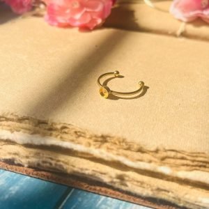 Ring Bezal 58 Gold(4mm)Stainless Steel