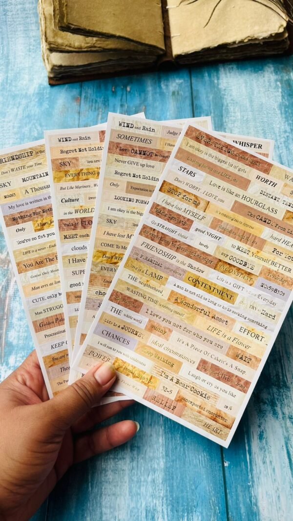 4 in 1 Sticker Set