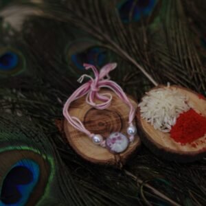 Pink Galaxy Rakhi Glow in dark