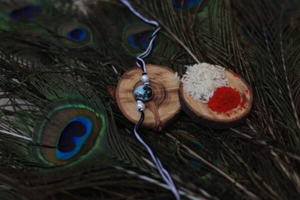Black Galaxy Rakhi Glow in Dark