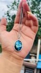 18*25 Mm Glow in dark Pendant with stainless steel 3