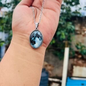 18*25 Glow in Dark pendant with stainless steel 4