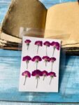 12 Pieces Dark Pink Flower