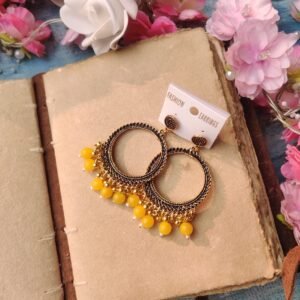 Oxidesed Jhumka 37 (Golden Yellow)