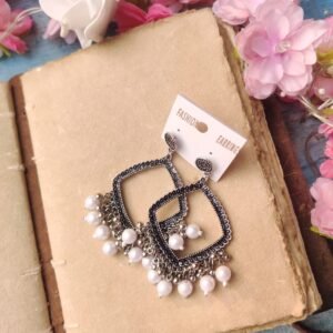 Oxidised Jhumka 45(Silver white)