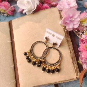 Oxidised Jhumka 34 ( Gold Black)