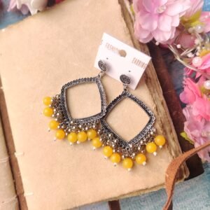 Oxidised Jhumka 43(Silver yellow)