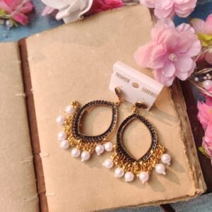 Oxidised Jhumka 63(Golden White)