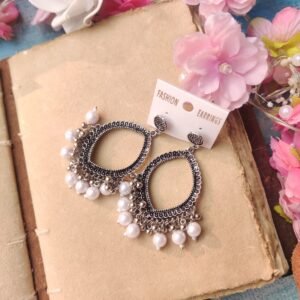 Oxidised Jhumka 54(Silver White)
