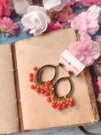 Oxidised Jhumka 62(Golden Red)