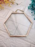 6 Inch Hexagon Glass Frame
